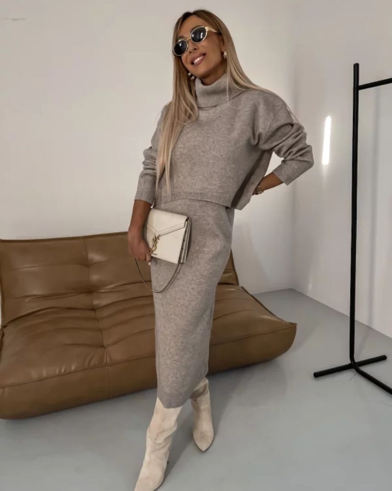 Women's Modern Design Knit Dress
