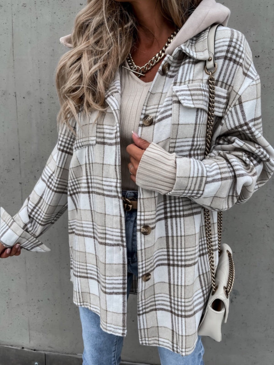 Women's Winter Jacket With Detachable Hood