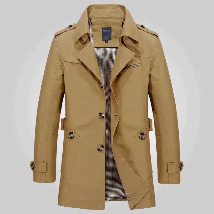Men's Elegant Classic Style Trench Coat