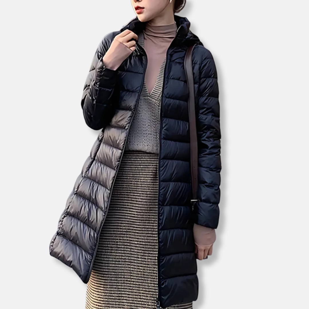 Warm Winter Jacket Nylon Puffer Jacket With Hood