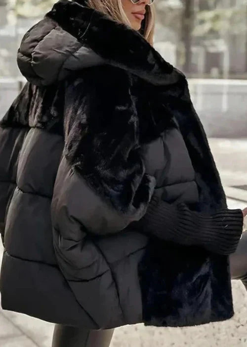 Elegant Women's Winter Jacket Fleece Soft Luxury