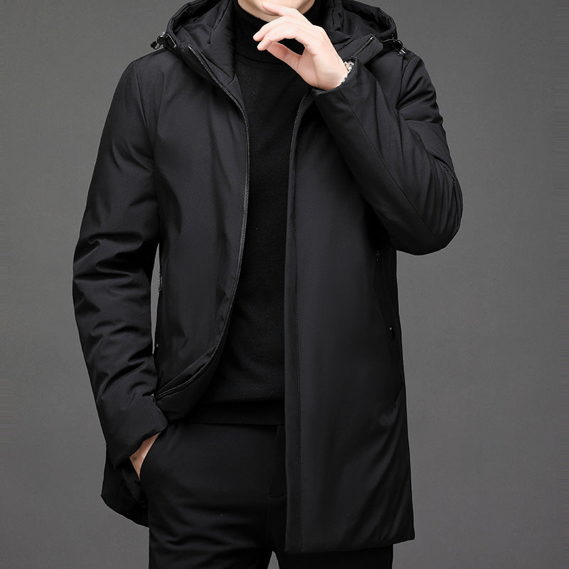 Men's Winter Coat Padded Hood