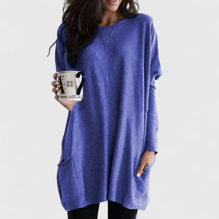 Women's Lightweight Tunic Dress Long Sleeve