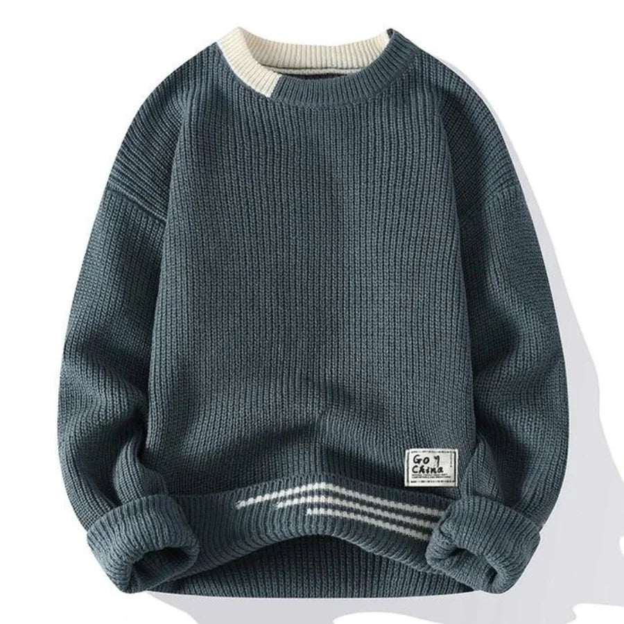 Soft Knit Sweater Men Warm Fleece
