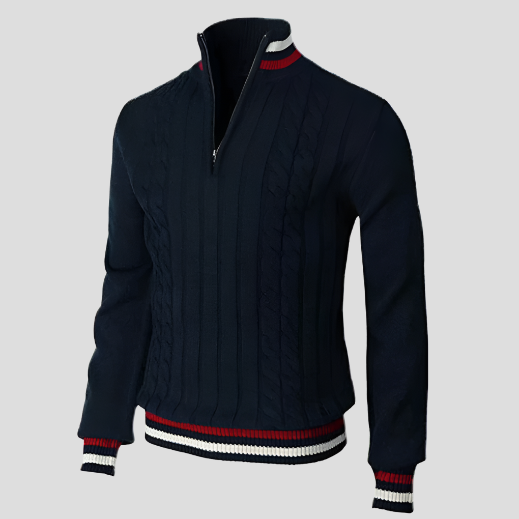 Stylish Men's Cardigan with Zipper Modern