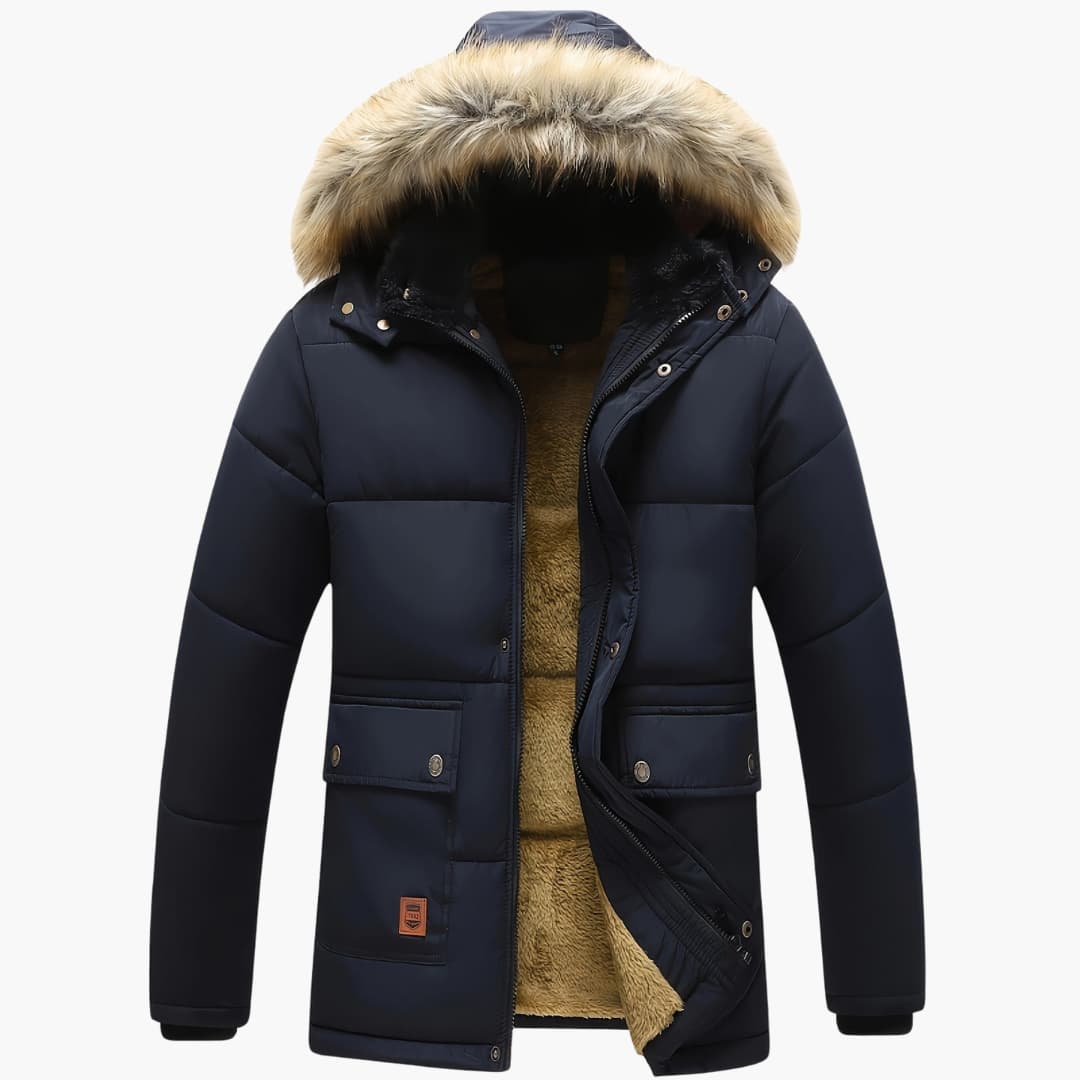 Comfortable Men's Fleece Jacket With Zipper