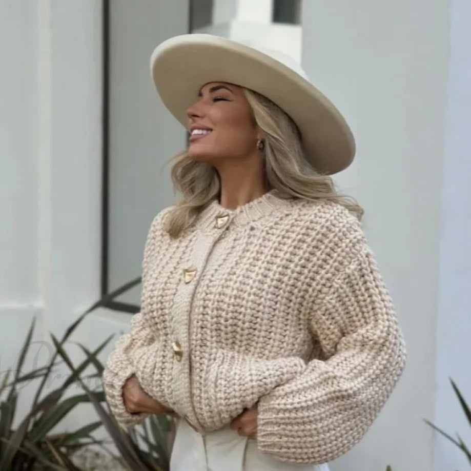 Classic Knit Cardigan Simply Elegant