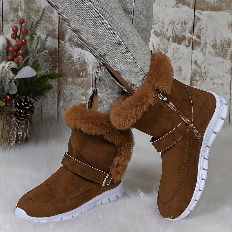 Warm Ankle Boot with Soft Lining for Women