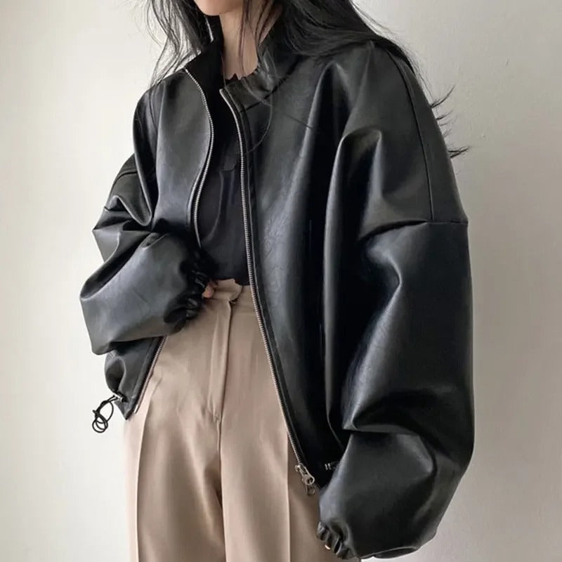 Custom-made Leather Jacket HipHop Style
