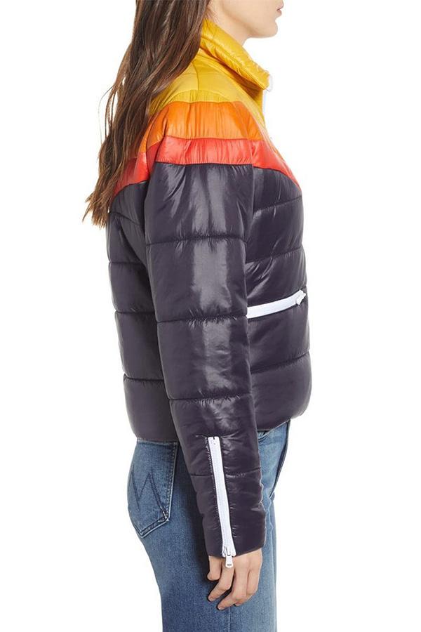 Bunte Regenbogen Jacke Frauen - IdealeKleiden