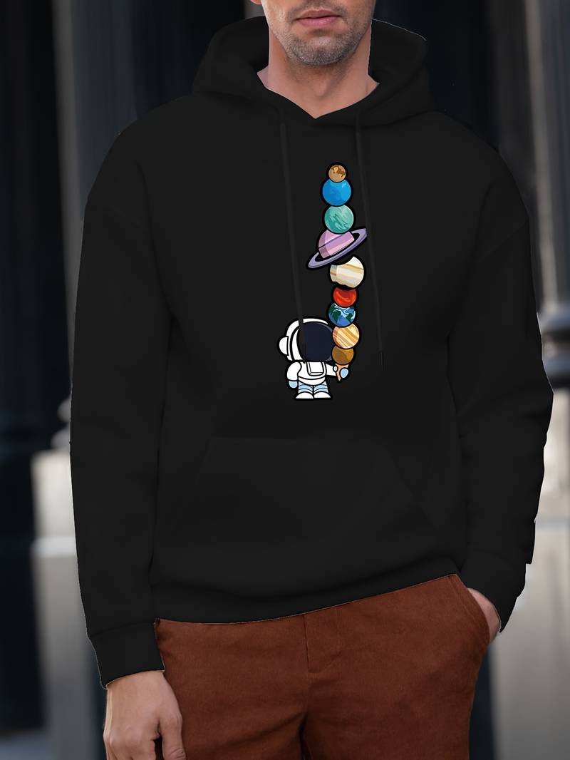Men's Modern Galactic Astronaut Hoodie