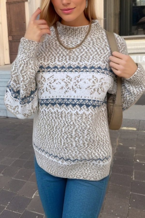 Christmas Sweater Festive Snow Pattern