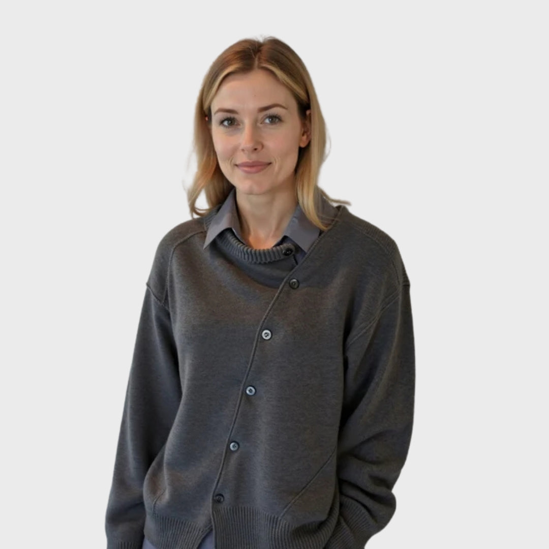 Comfortable button-up cardigan for women