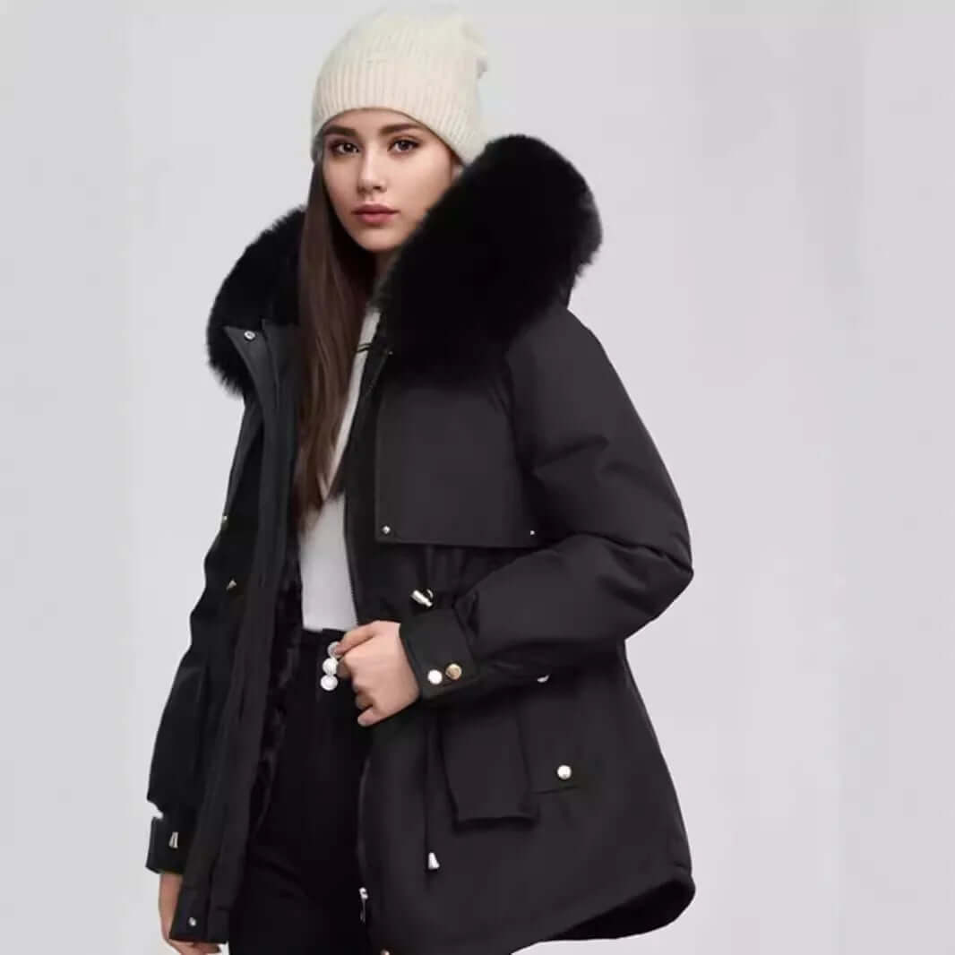 Women's Winter Coat Faux Fur Collar Stylish