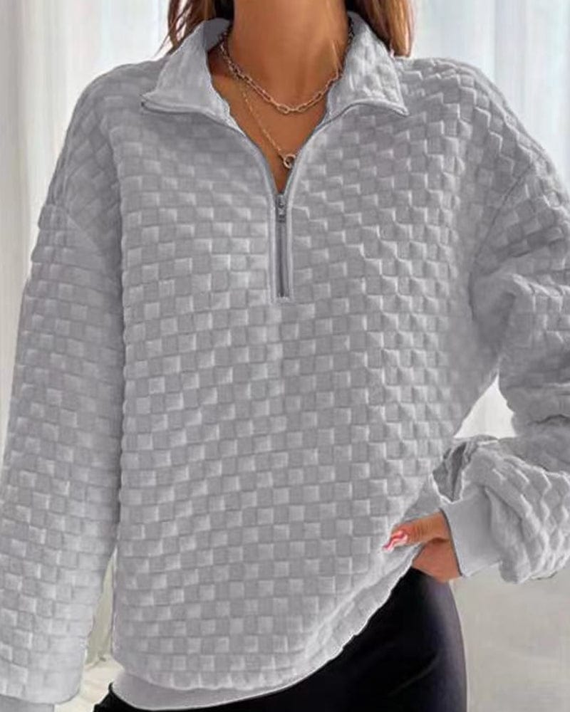 Women's Winter Sweaters Chic Modern Zip