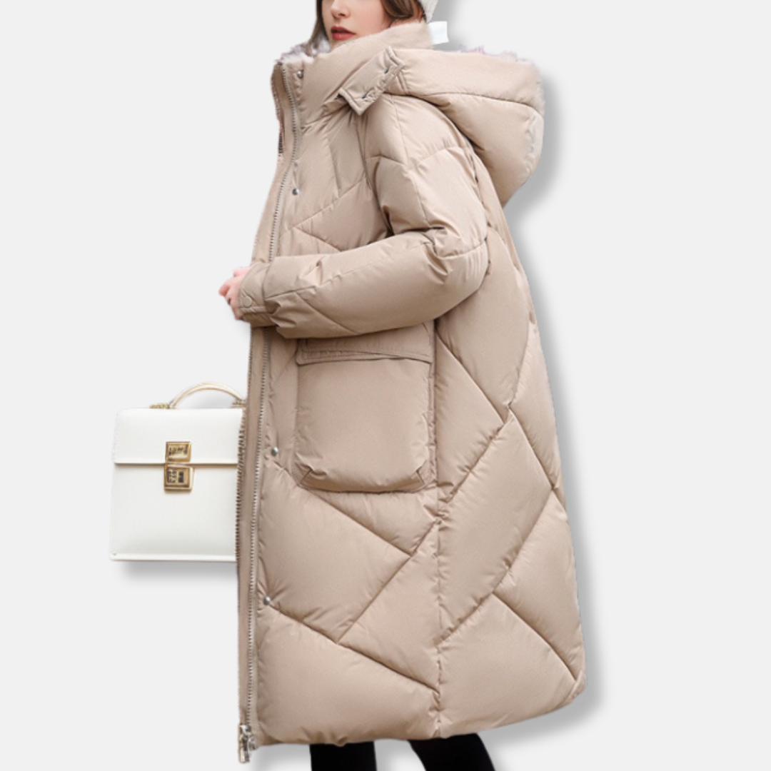 Quilted Coat Plus Size WinterWarm Hooded