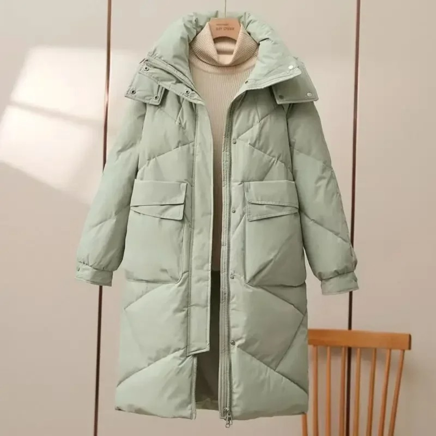Stylish Women's Puffer Jacket Grey Lightweight