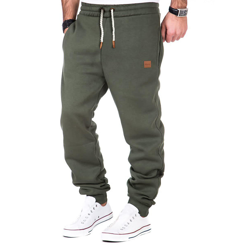 Comfortable Men's Joggers Soft Fleece Elastic