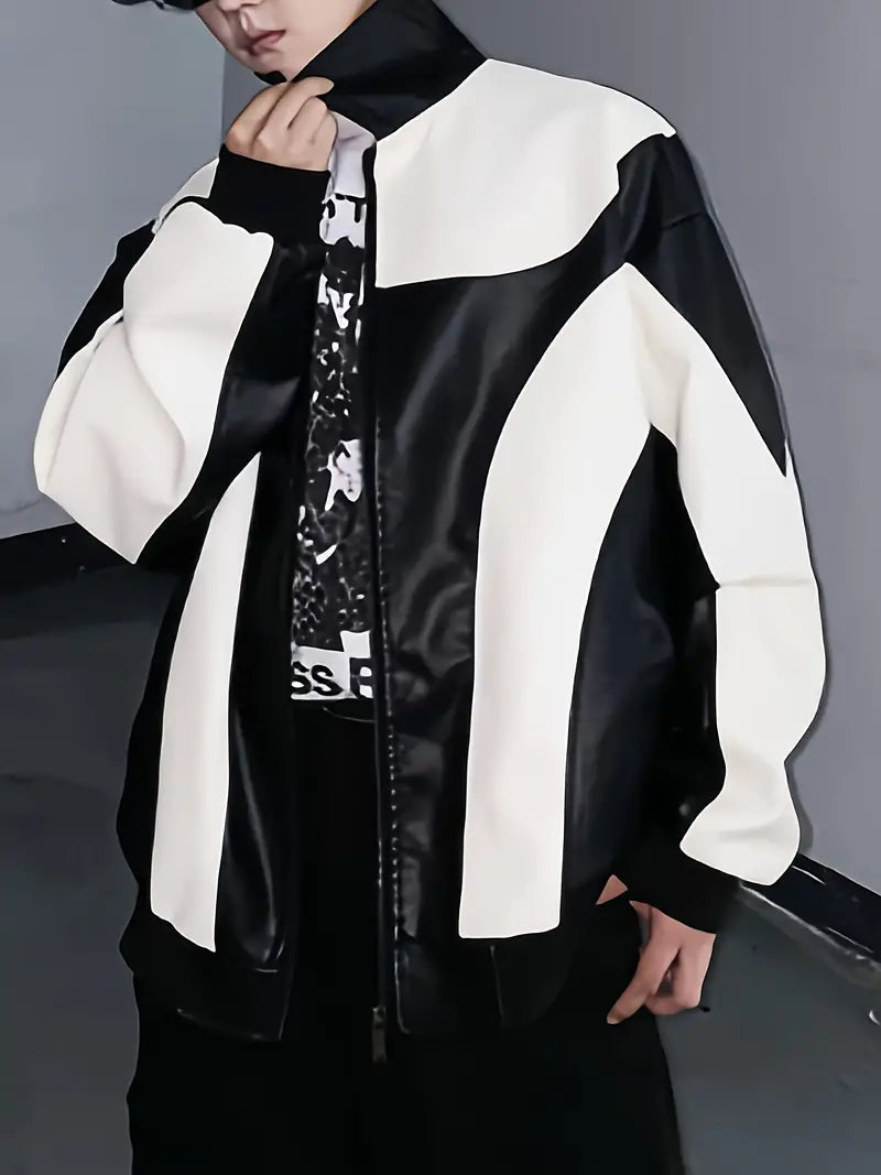 Parker - Casual Farbblock Jacke Modern - IdealeKleiden