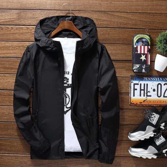 Stylish men's jacket with hood