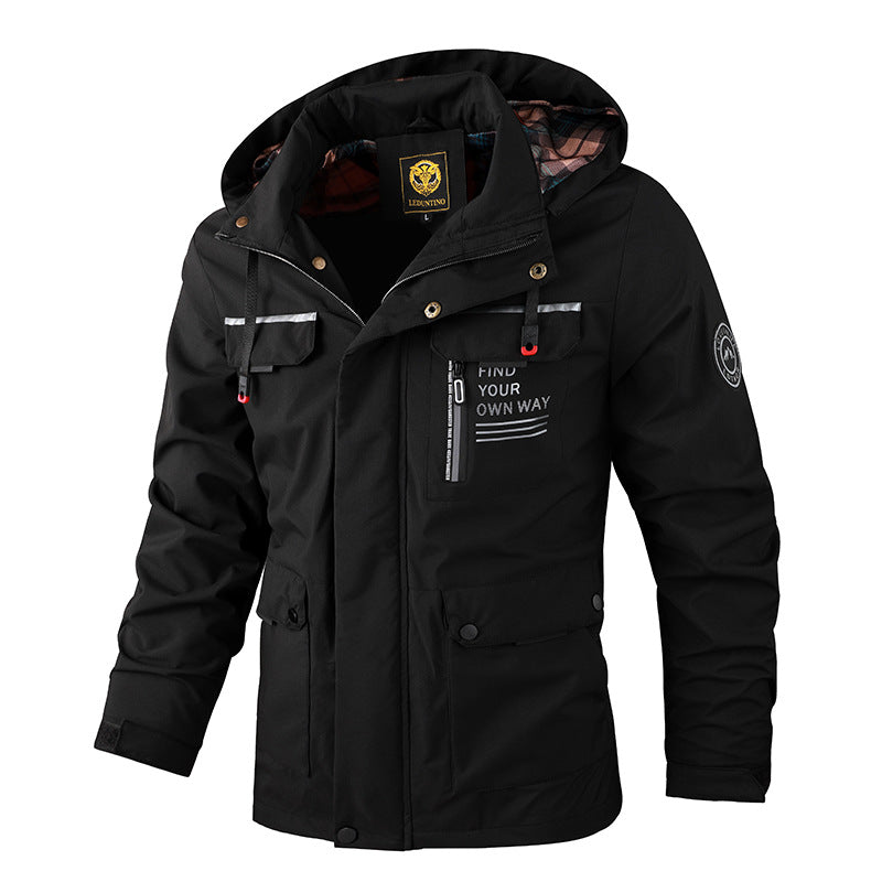 Waterproof Outdoor Jacket Men Sporty