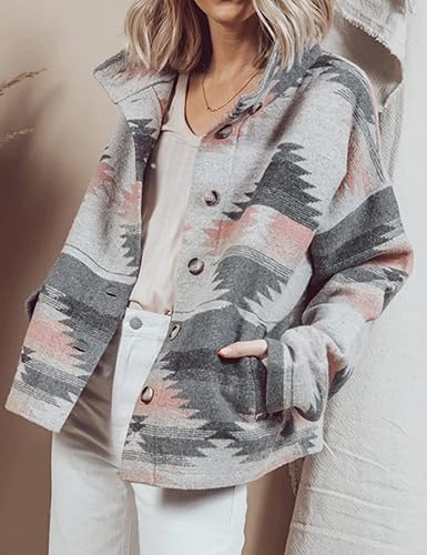 Colorful Aztec print coat