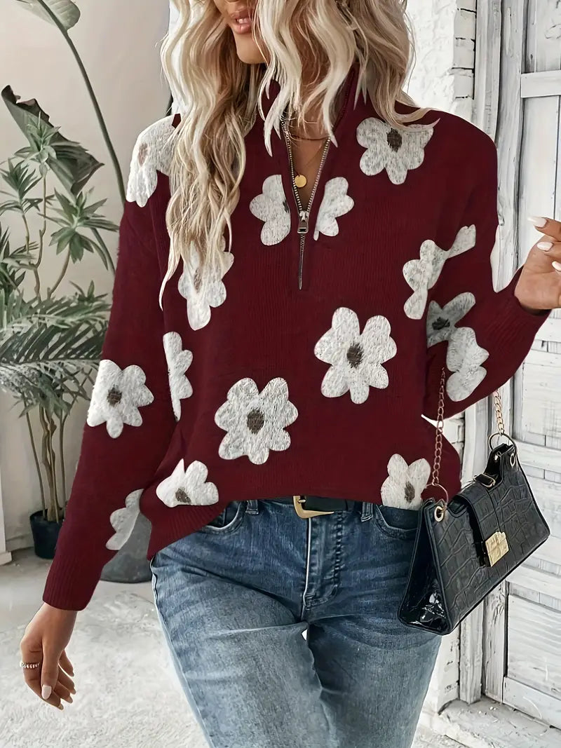 Women's Casual Zip-Up Sweatshirt