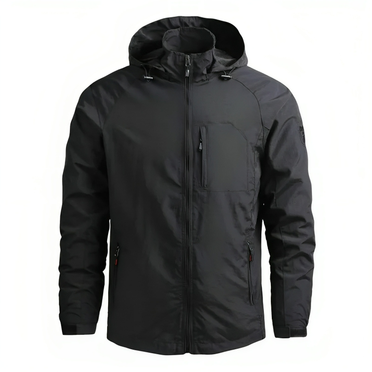 Men's Waterproof Hooded Windbreaker Outdoor Jacket