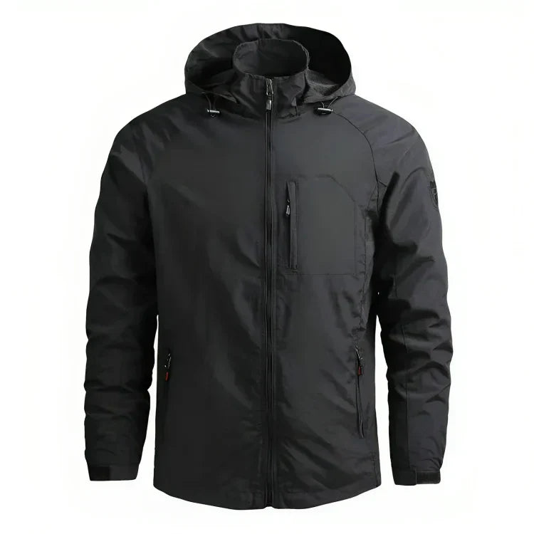 Men's Water-Repellent Softshell Jacket with Hood