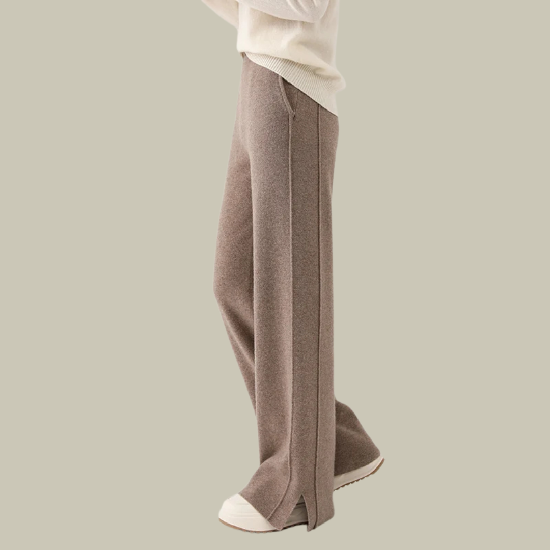 Comfortable Women's Knitted Trousers Loose Fit