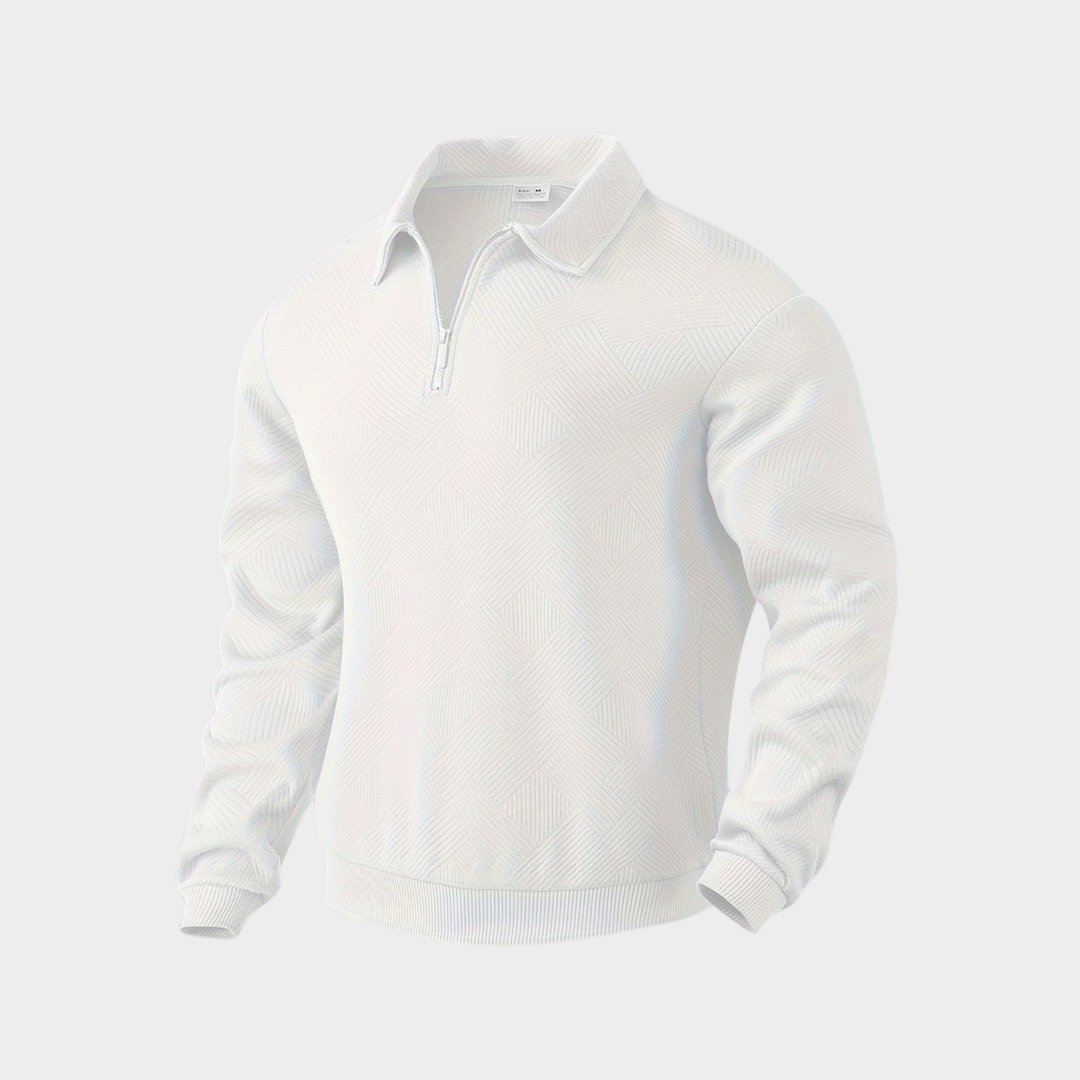 Men's Pullover Casual Sweatshirt with Zipper