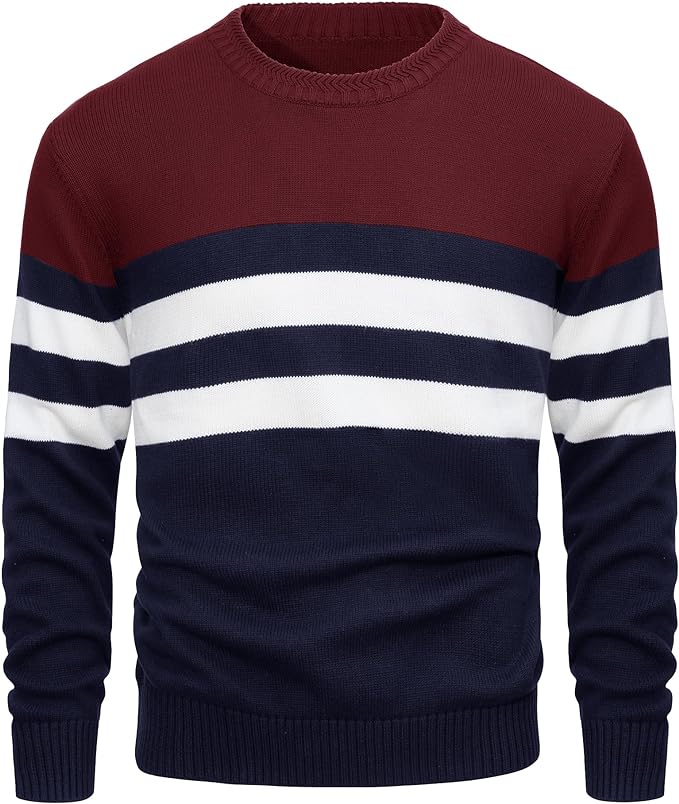 Men's Italian Elegant Cotton Pullover