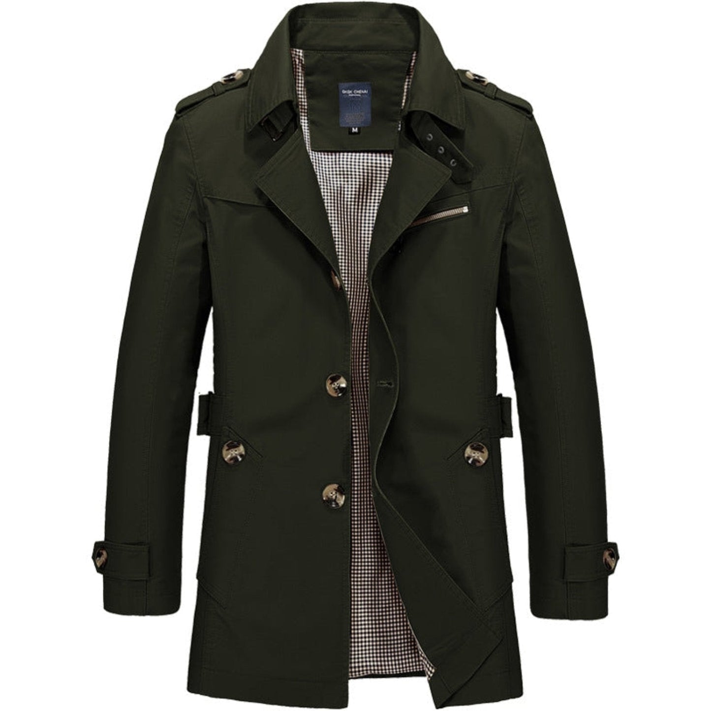 Stylish Men's Classic Trench Coat