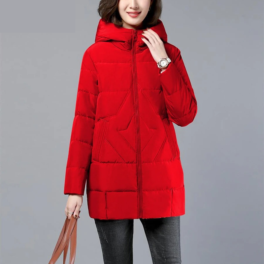 Elegant Women's Quilted Jacket Autumn Winter