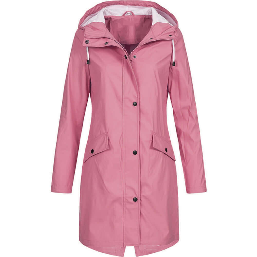 Women's Waterproof Hooded Parka Raincoat