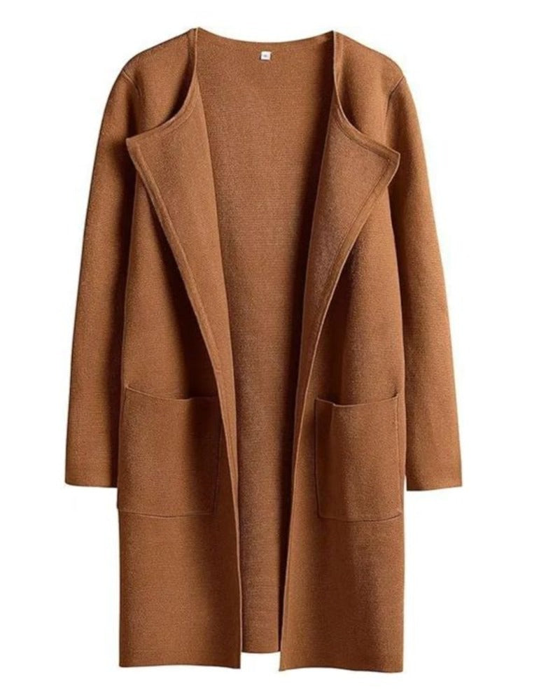 Elegant Women's Coat Lapel Classic