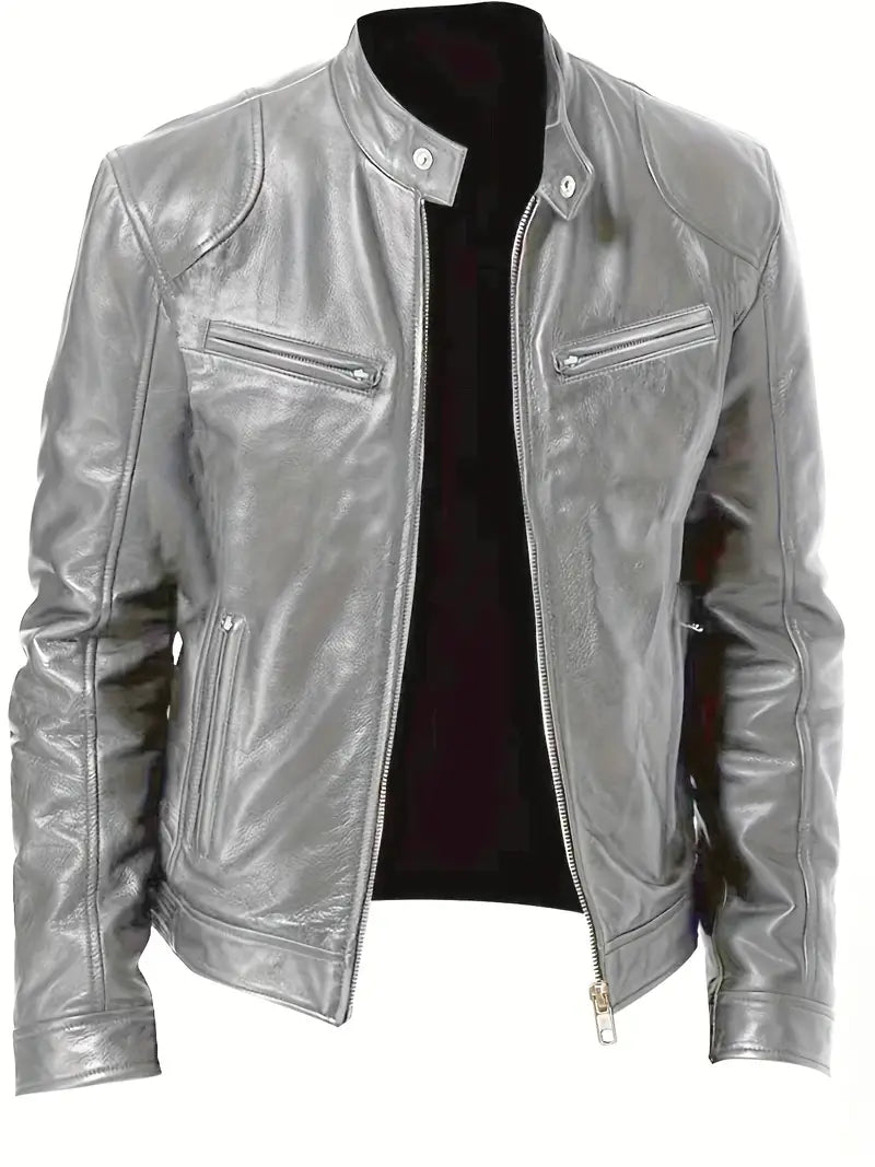 Men's Leather Motorcycle Jacket