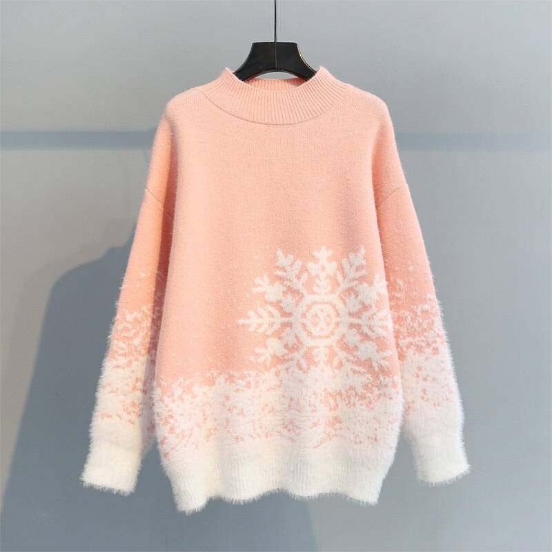 Women's Elegant Christmas Sweater Knit Design