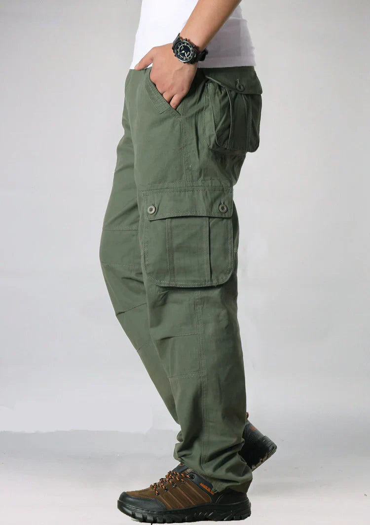Men's Trousers with Many Pockets - Casual Outdoor Look