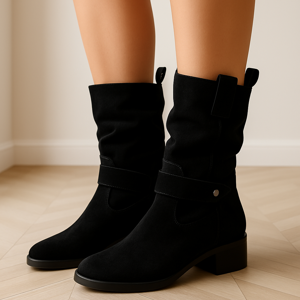 Comfortable Women's Ankle Boots with Low Heel