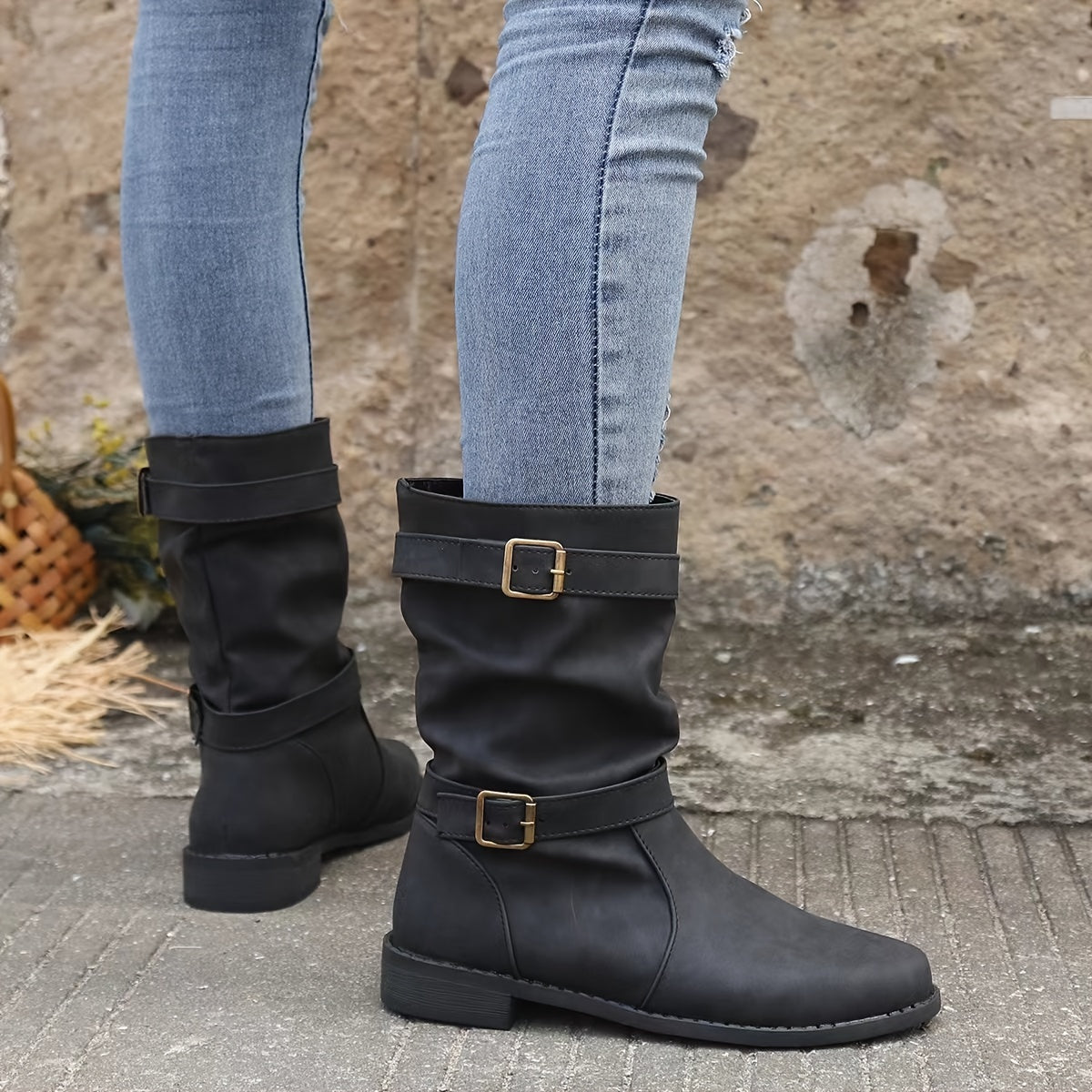 Stylish Western Ankle Boots Retro Charm