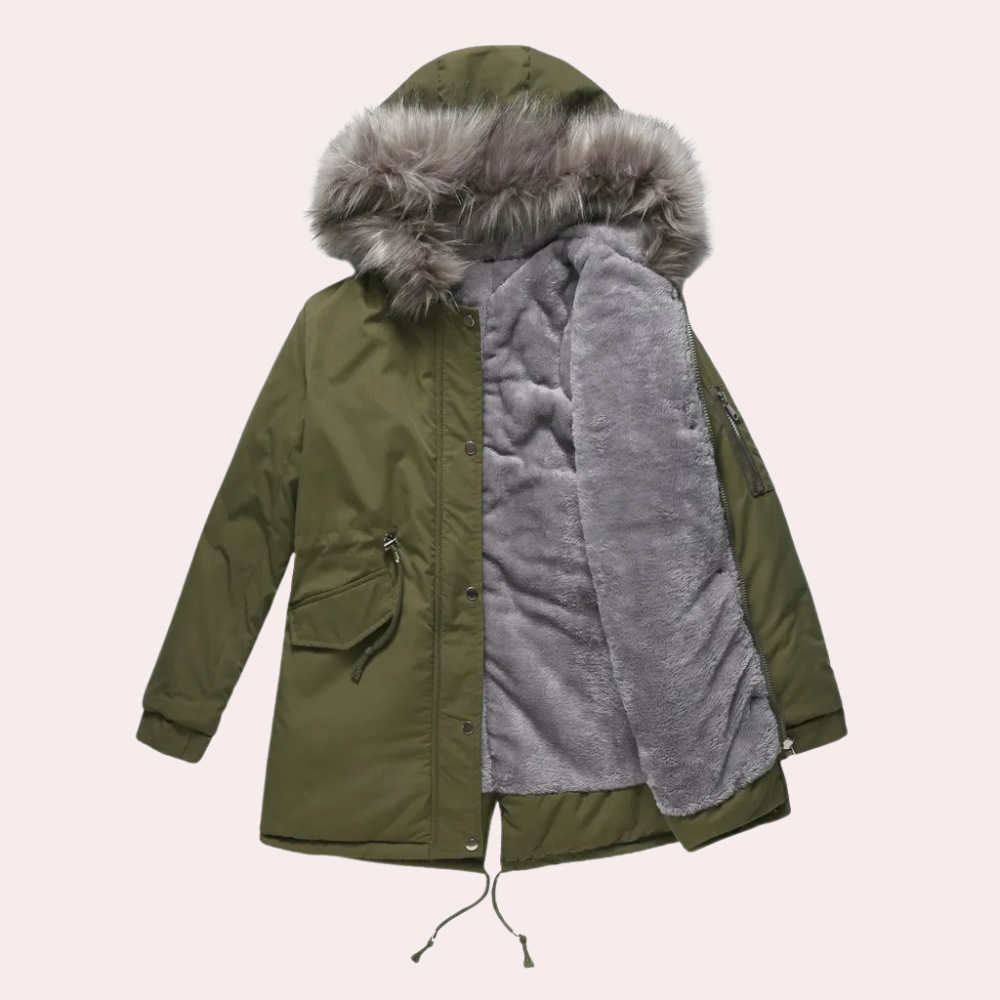 Women's Winter Parka Jacket Warm Hooded
