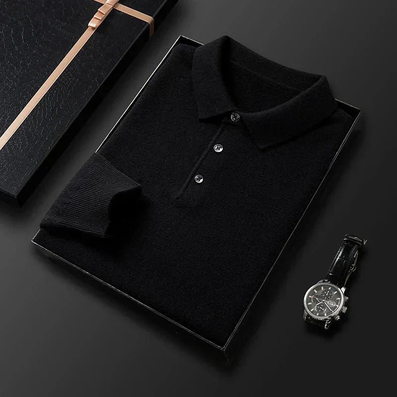 Men's Modern Knitted Polo Shirt