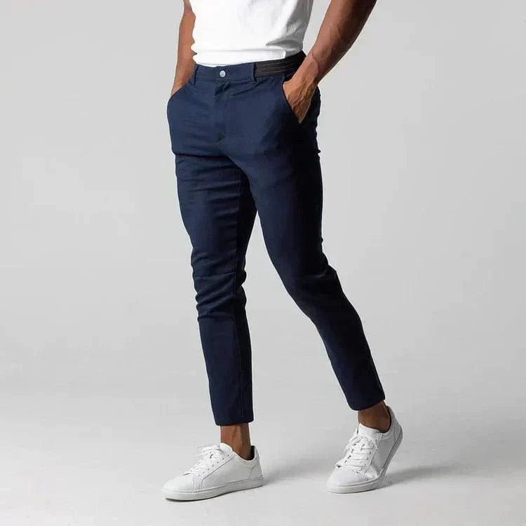 Men's Stretch Chino Trousers Elegant