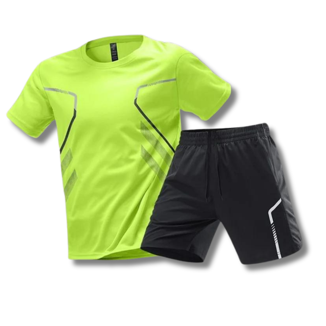 Men's Fitness Set: T-Shirt & Shorts Sportswear