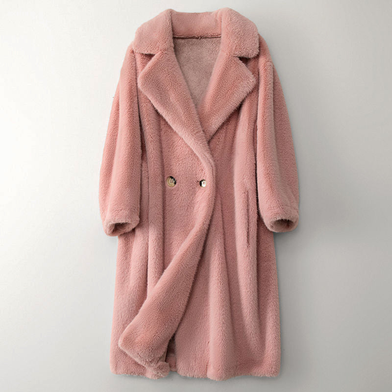 Elegant Women's Winter Coat Beige