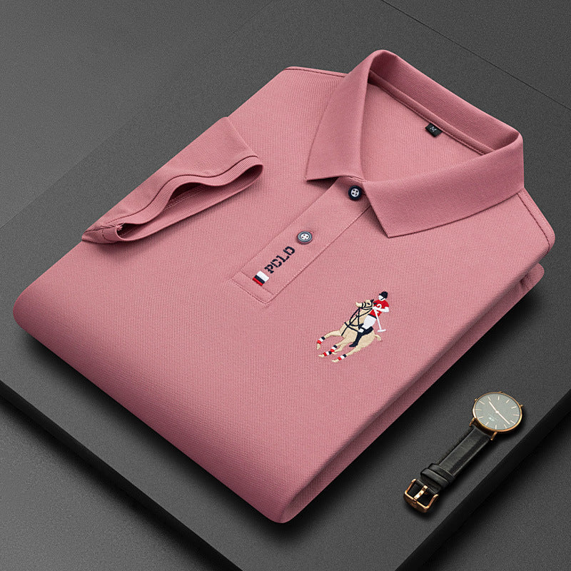 Polo Shirt Embroidered Elegant Sporty