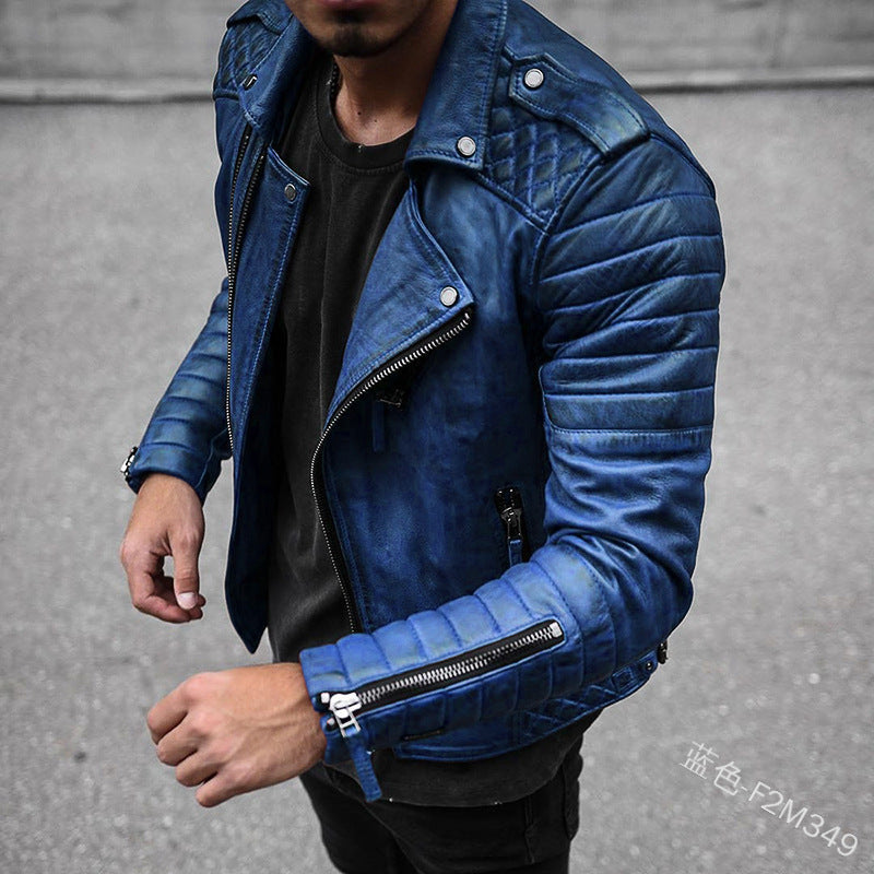 Elegant leather jacket Taylor style