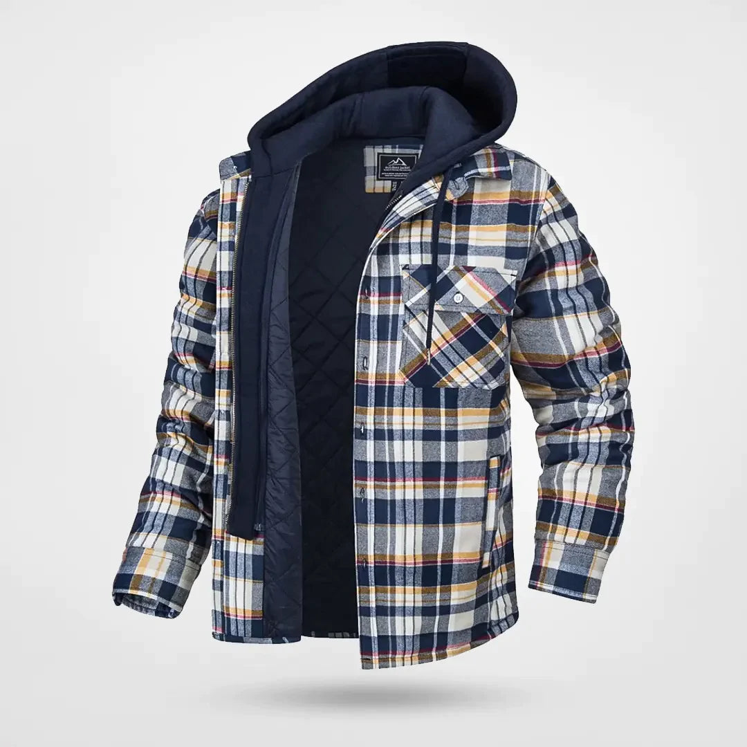 Denny - Winter Jacket Plaid Pattern