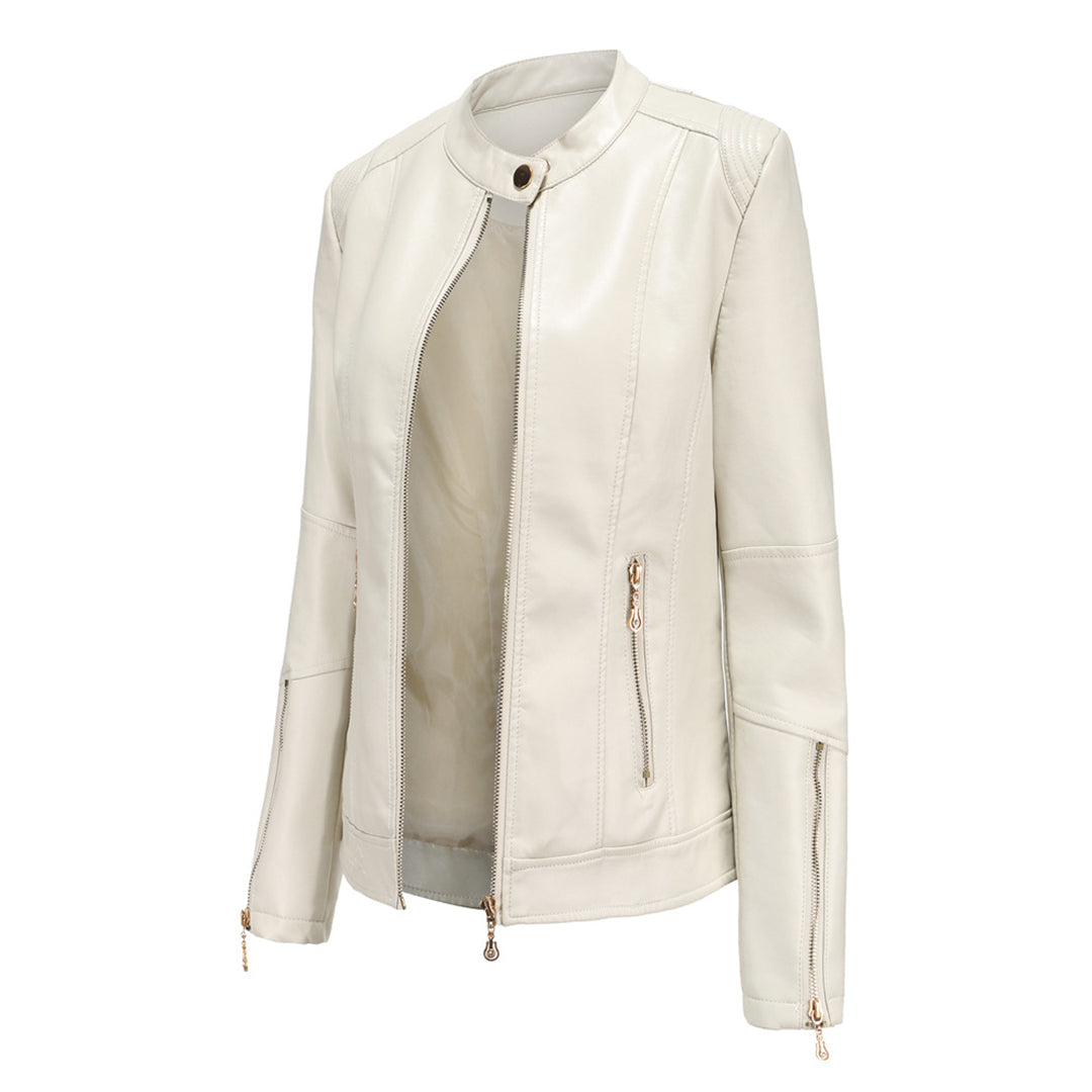 Autumn Leather Jacket Women Stylish